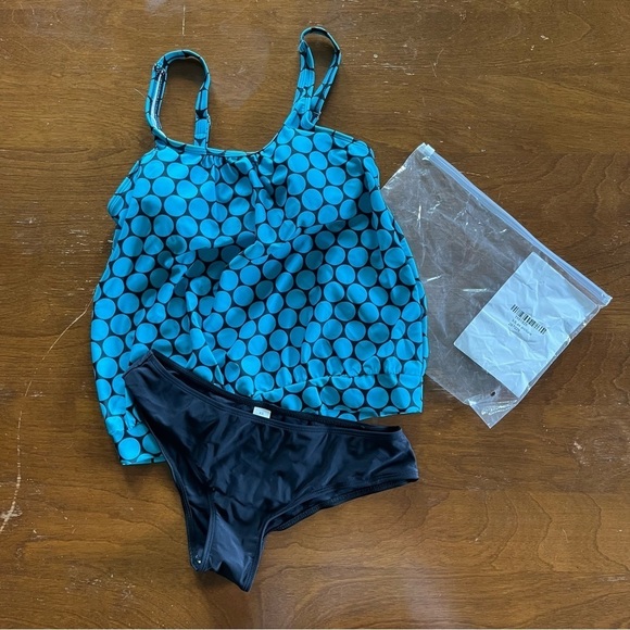SeaFancy NWOT tankini teal black women’s size XS - Picture 1 of 10